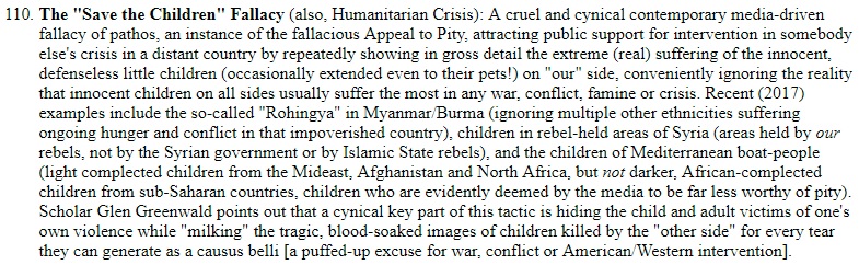 save the children fallacy